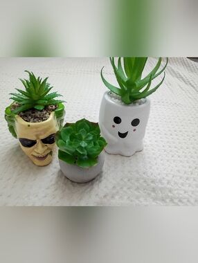 Beetlejuice & Ghost Ceramic Planter – Playful Home Accent